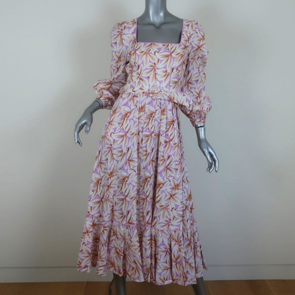 Jonathan Simkhai Midi Dress Ella Lilac Floral